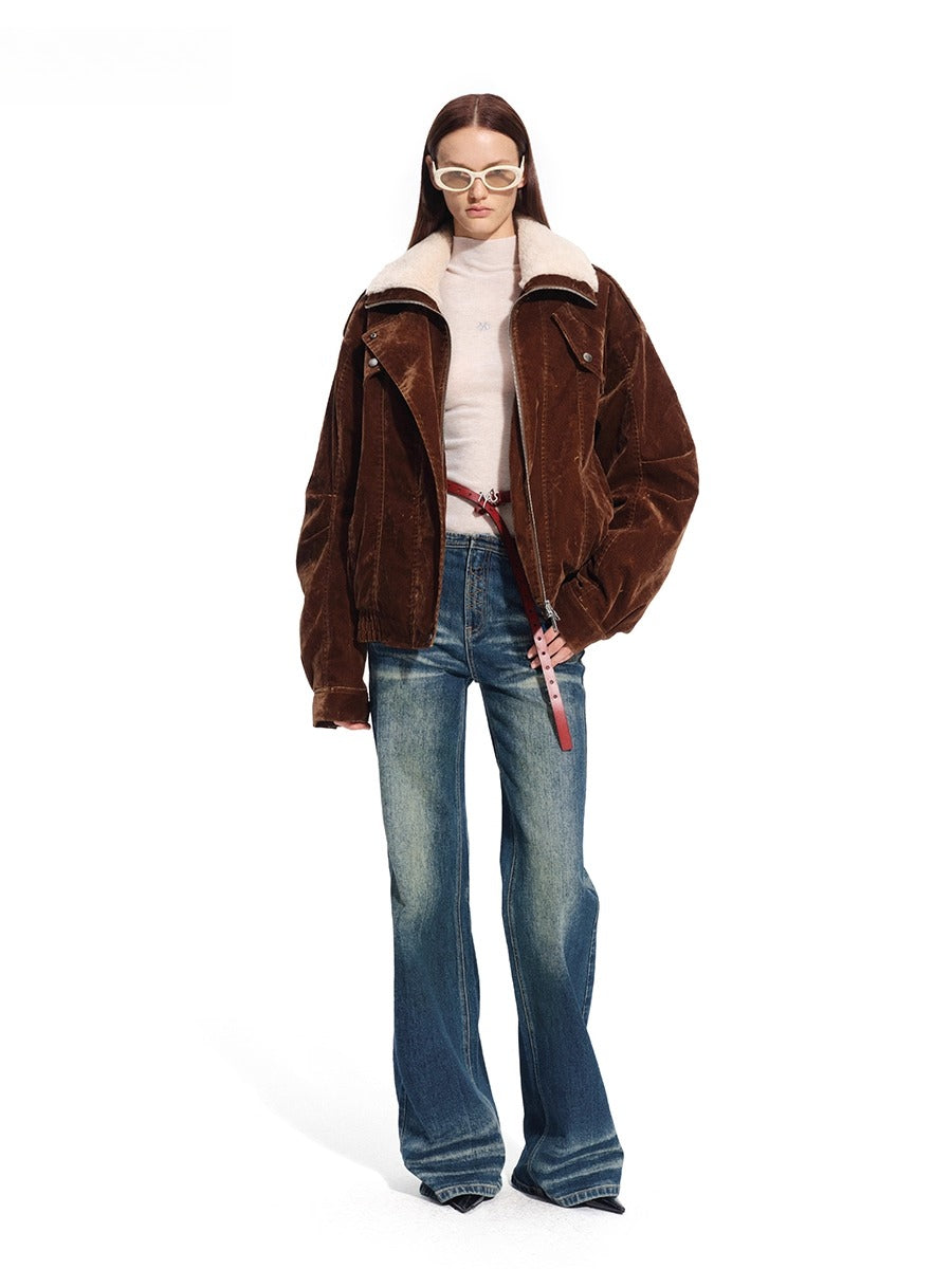 Ross Velvet-Wash Denim Jacket
