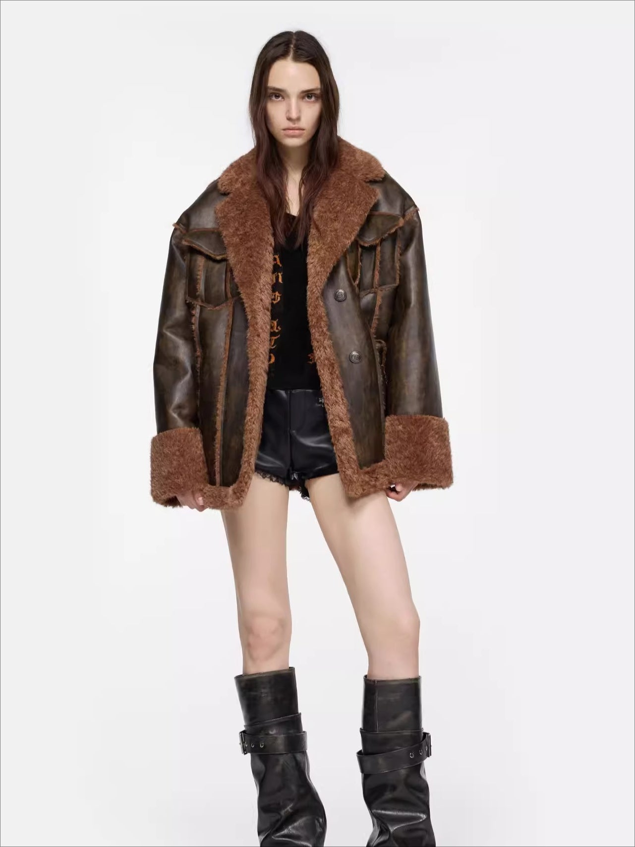 Faux Shearling Bonded Jacket