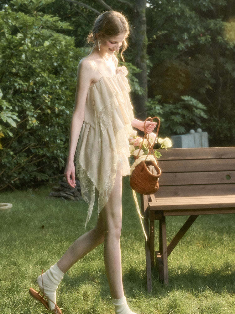 Soft Lace Fairy Tank Top & Skirt Set - CHINASQUAD