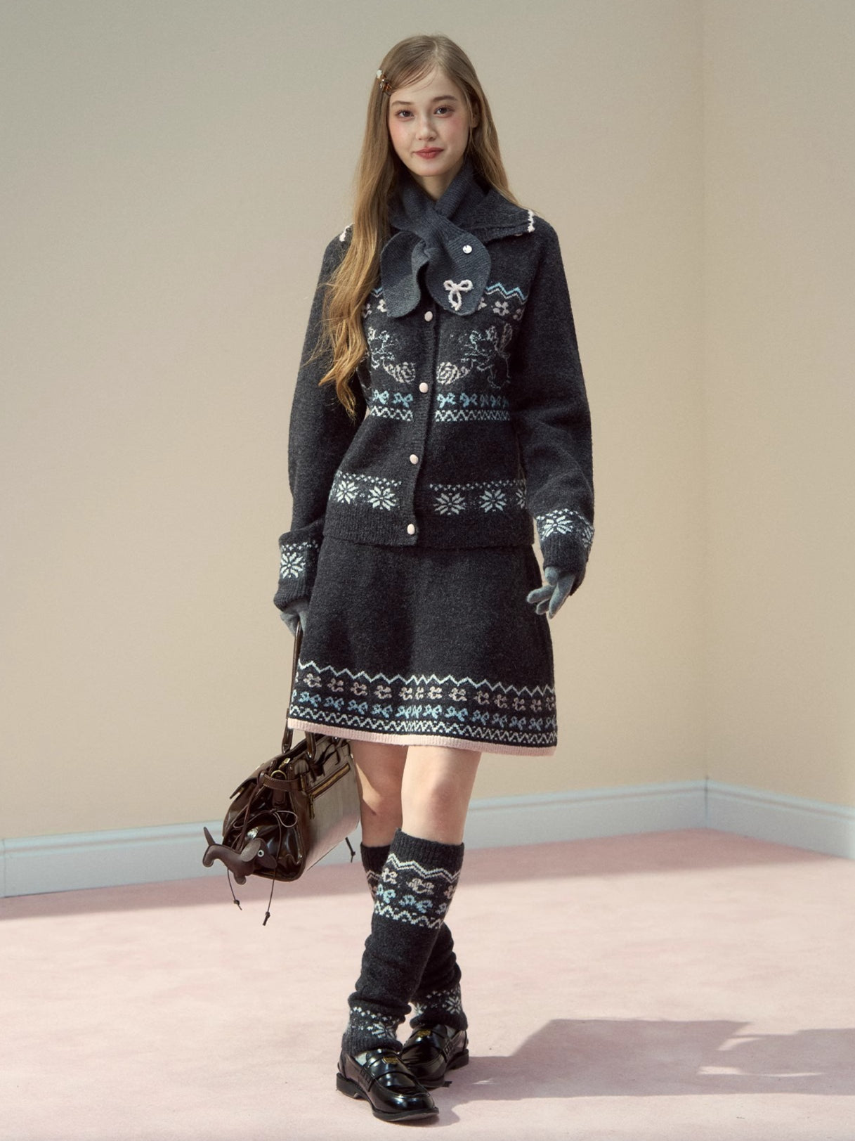 100% Wool Bow Scarf - CHINASQUAD