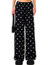 Black & Gray Floral Straigh-Leg Pants - CHINASQUAD
