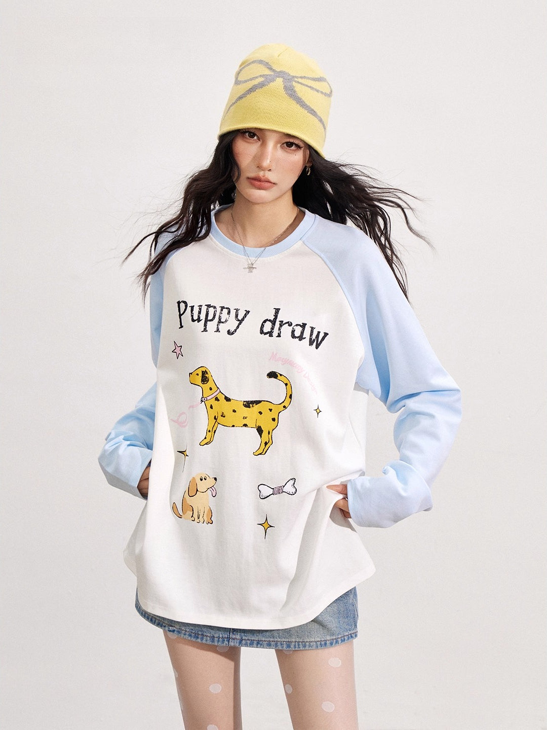 Dopamine Dog Print T-shirt