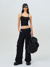 Compass Cyber Tarpan Retro Paratrooper Pants Black - CHINASQUAD
