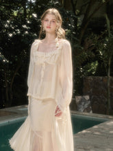 Tencel Air Fabric Shirt & Skirt Set - CHINASQUAD