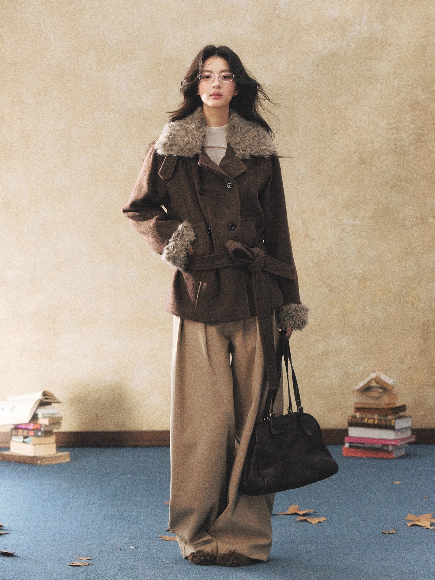 Double-Breasted Wool-Blend Jacket