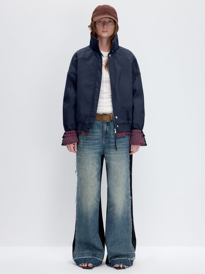 Vintage Patchwork TR Fabric Jeans - CHINASQUAD