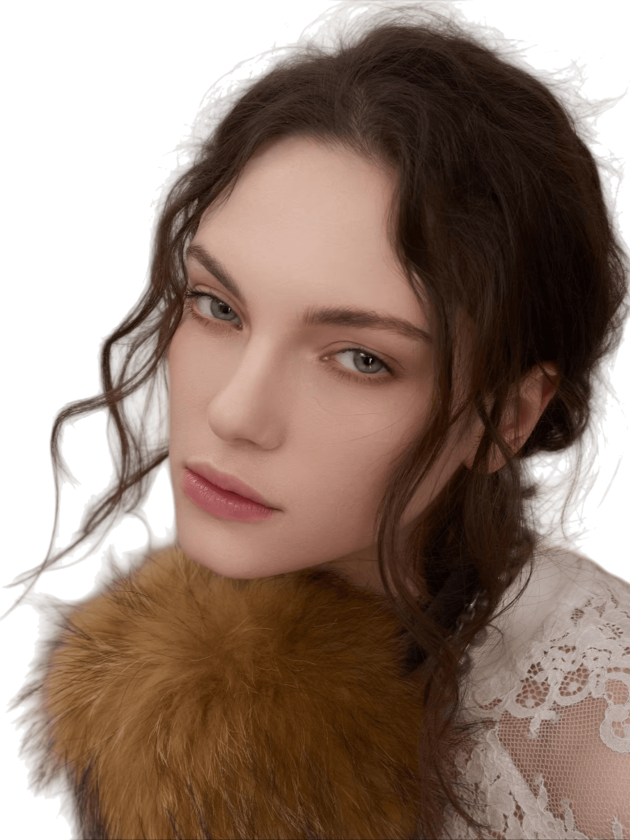 Raccoon Fur Metal-Logo Earmuffs