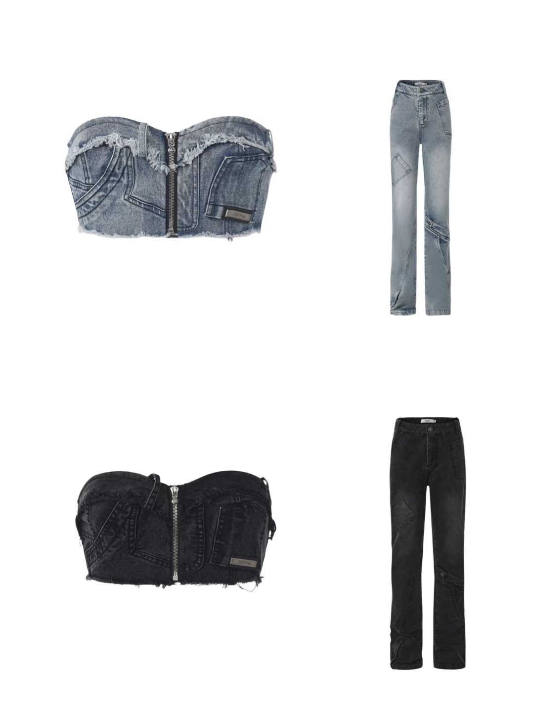Deconstructed Denim Set
