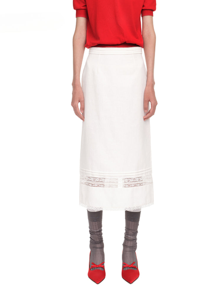 Versatile Lace Splicing Skirt - CHINASQUAD