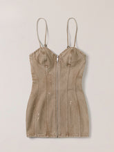 Rage Wild Origin Denim Dress Wild Cowboy Brown - CHINASQUAD