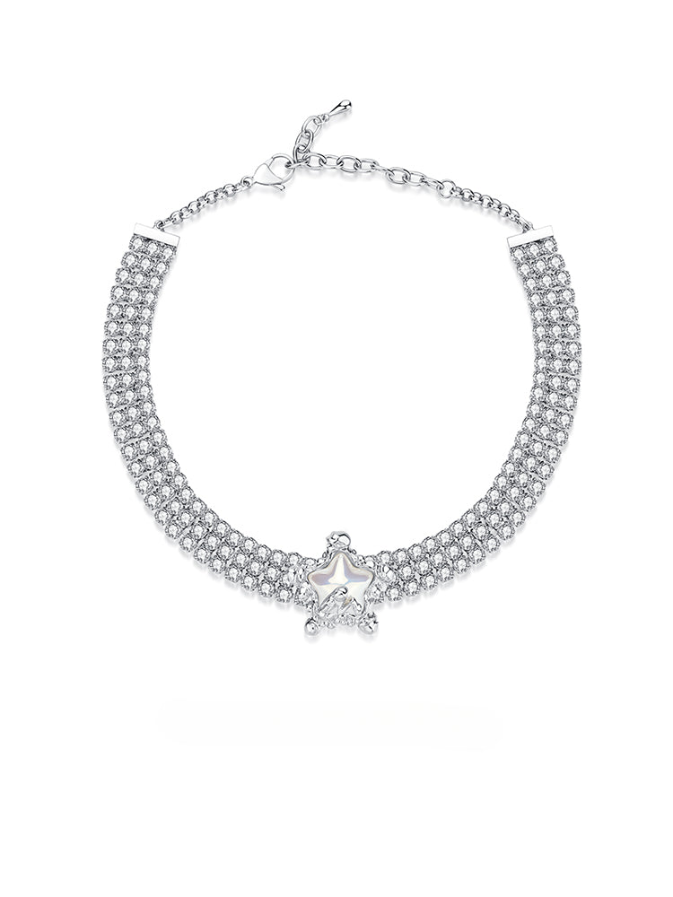 Diamond Pearl Starfish choker - CHINASQUAD