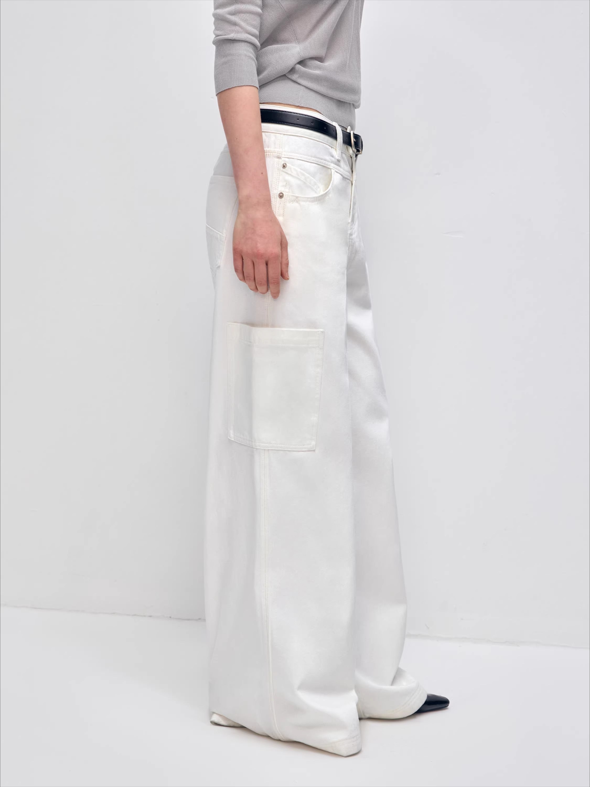 Vintage Soft-Washed Low-Rise Wide-Leg Jeans