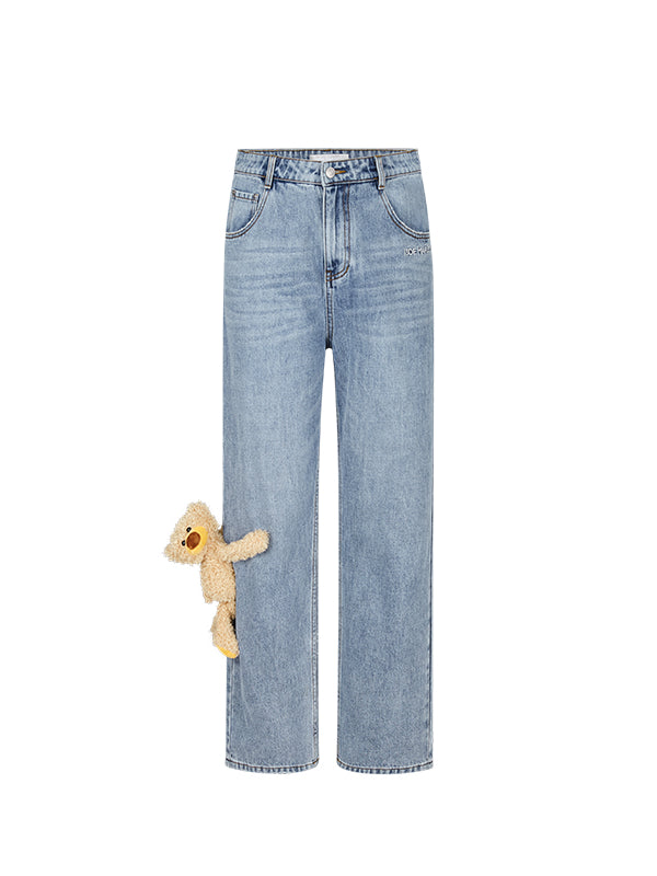 Bear Base Washed Jeans - CHINASQUAD