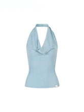 Heavy-duty Knitted Draped Neck Tank Top Set - CHINASQUAD