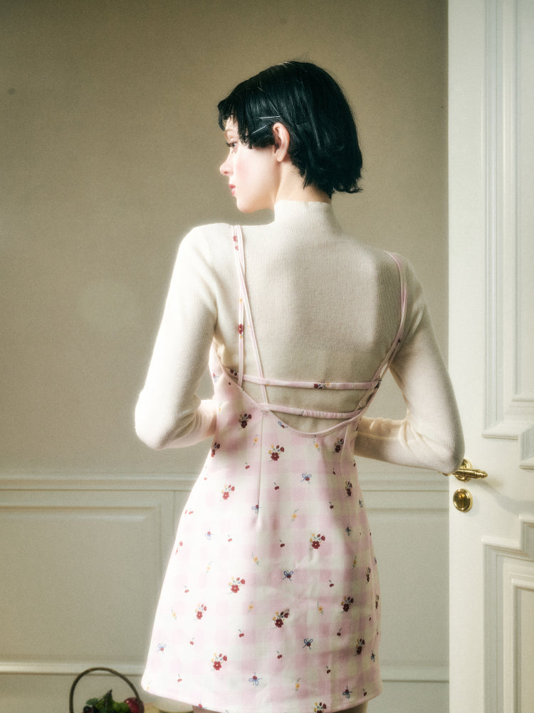 Strappy Floral Print Dress - CHINASQUAD