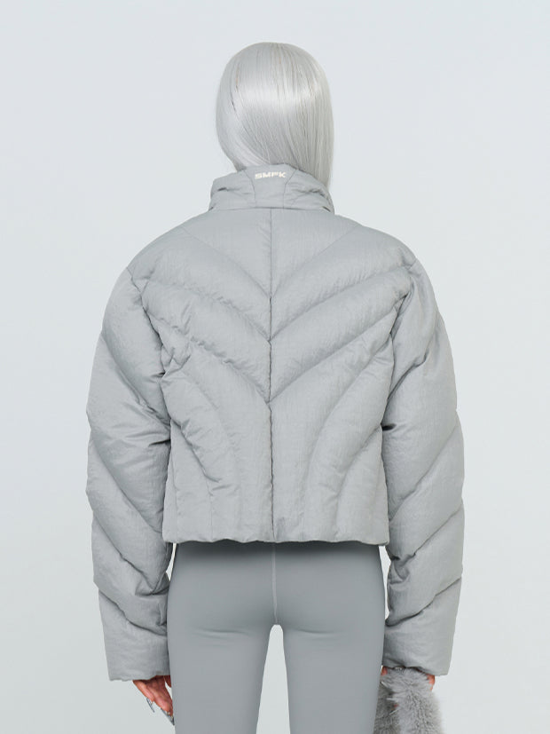 Black & Gray Hurricane Down Jacket - CHINASQUAD
