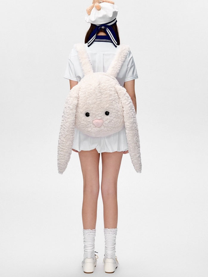 Oversized Plush Character Backpack