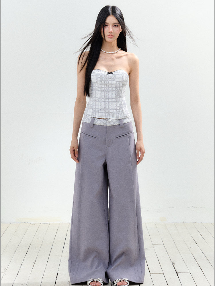 Chanel-Style Bustier Top & Pant Set - CHINASQUAD