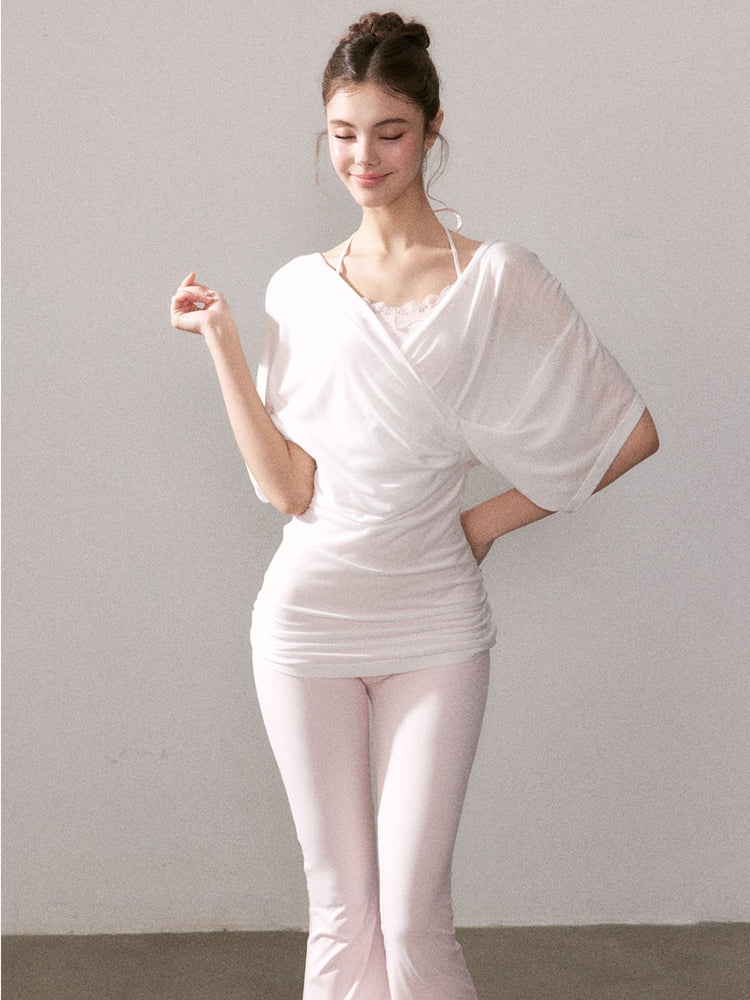Lyocell Sun-protection Knit Short-Sleeve T-shirt - CHINASQUAD