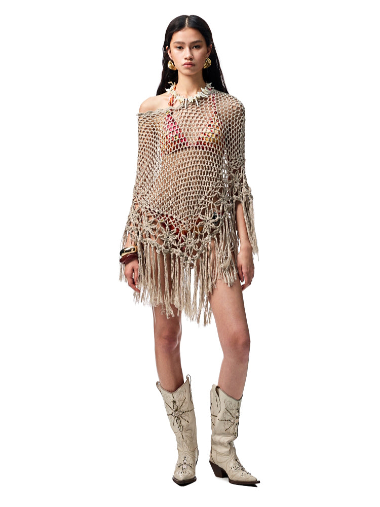 V-Mouth Pointed-Toe Leather Embroidered Denim Boots - CHINASQUAD