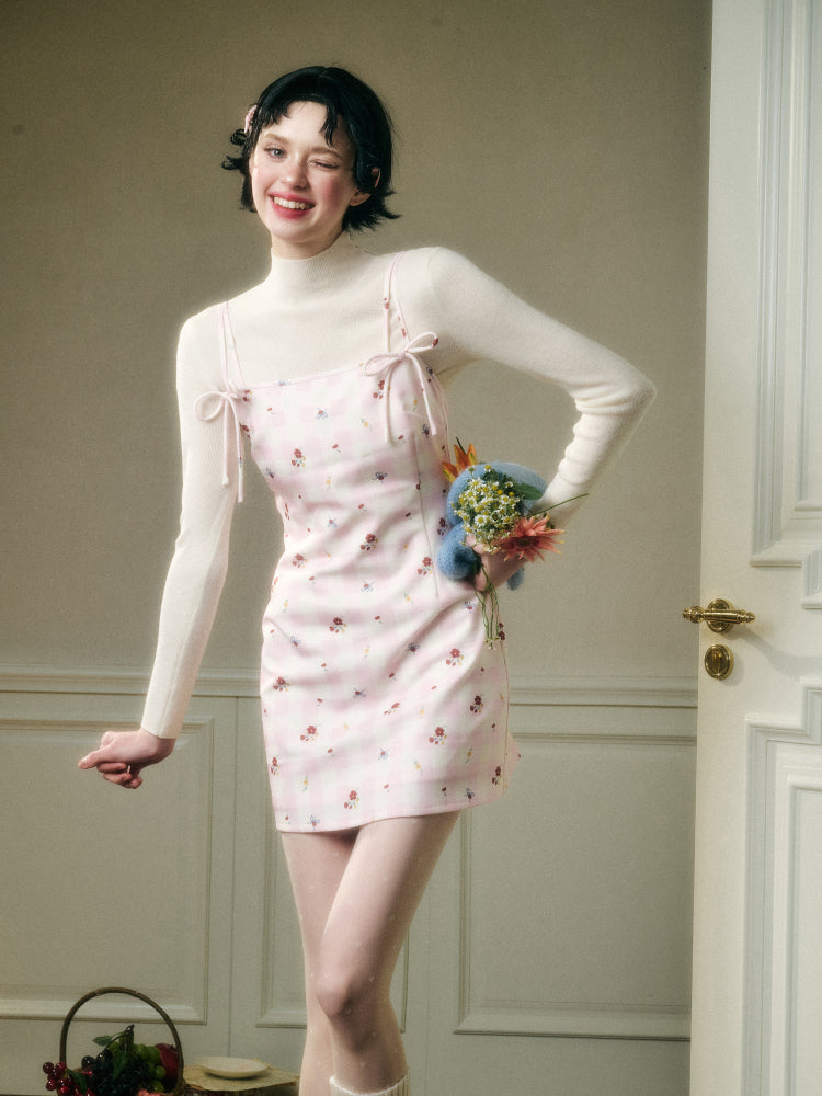 Strappy Floral Print Dress - CHINASQUAD