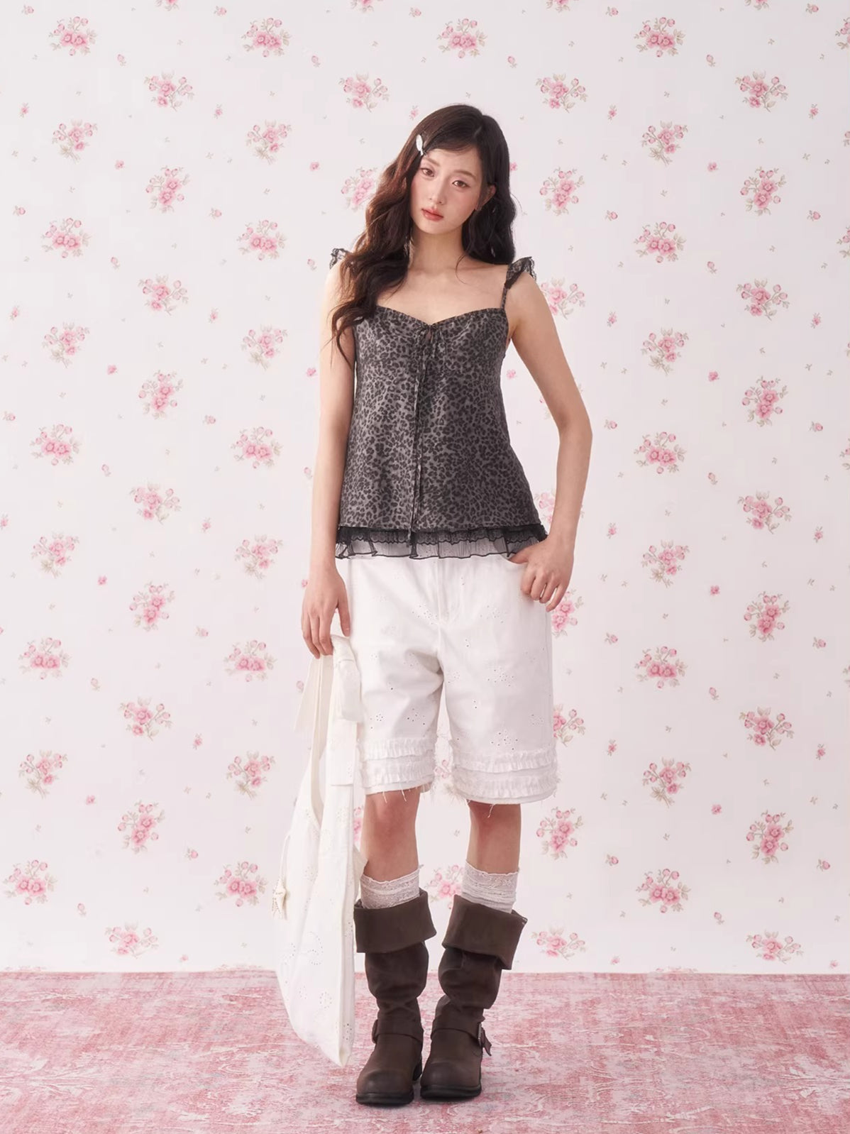 Leopard Print Vintage Vacation Camisole