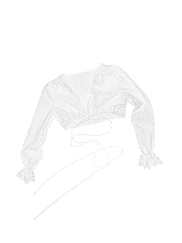 White Dual-Waist A-Line Skirt  - CHINASQUAD