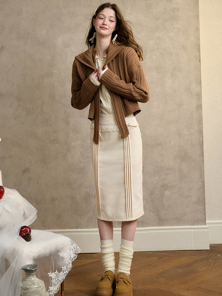 Warm Knitted Cardigan Jacket - CHINASQUAD