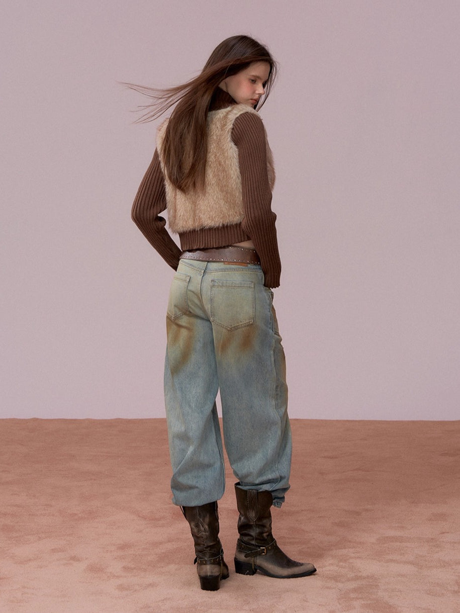 Heavyweight Knit Cropped Jacket