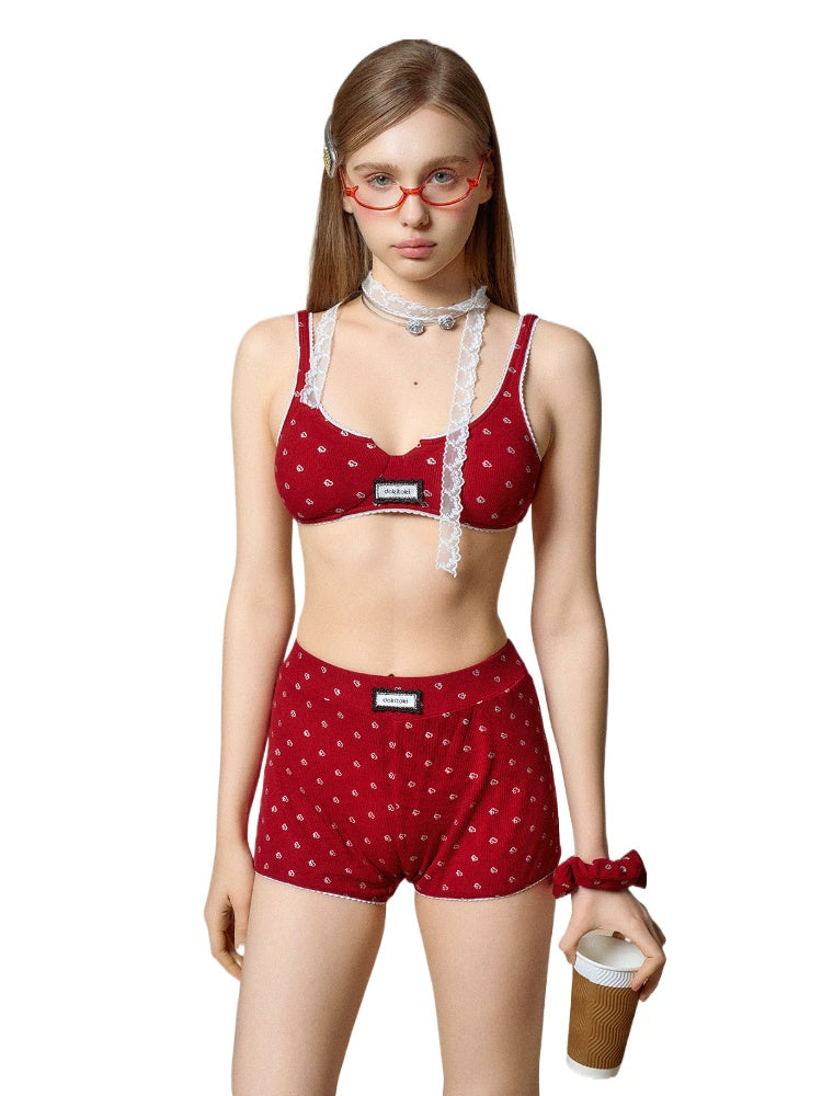 Silver-Logo Camisole Bra Innerwear
