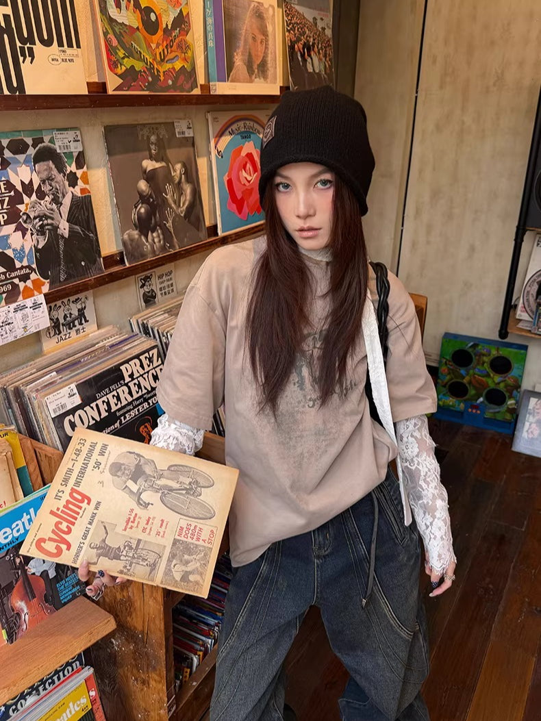 Rolled-Edge Single-Layer Wool Beanie