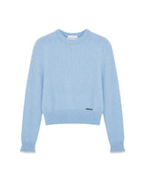 Blue & Pink Ruffled Cuff Knit Crewnecks - CHINASQUAD
