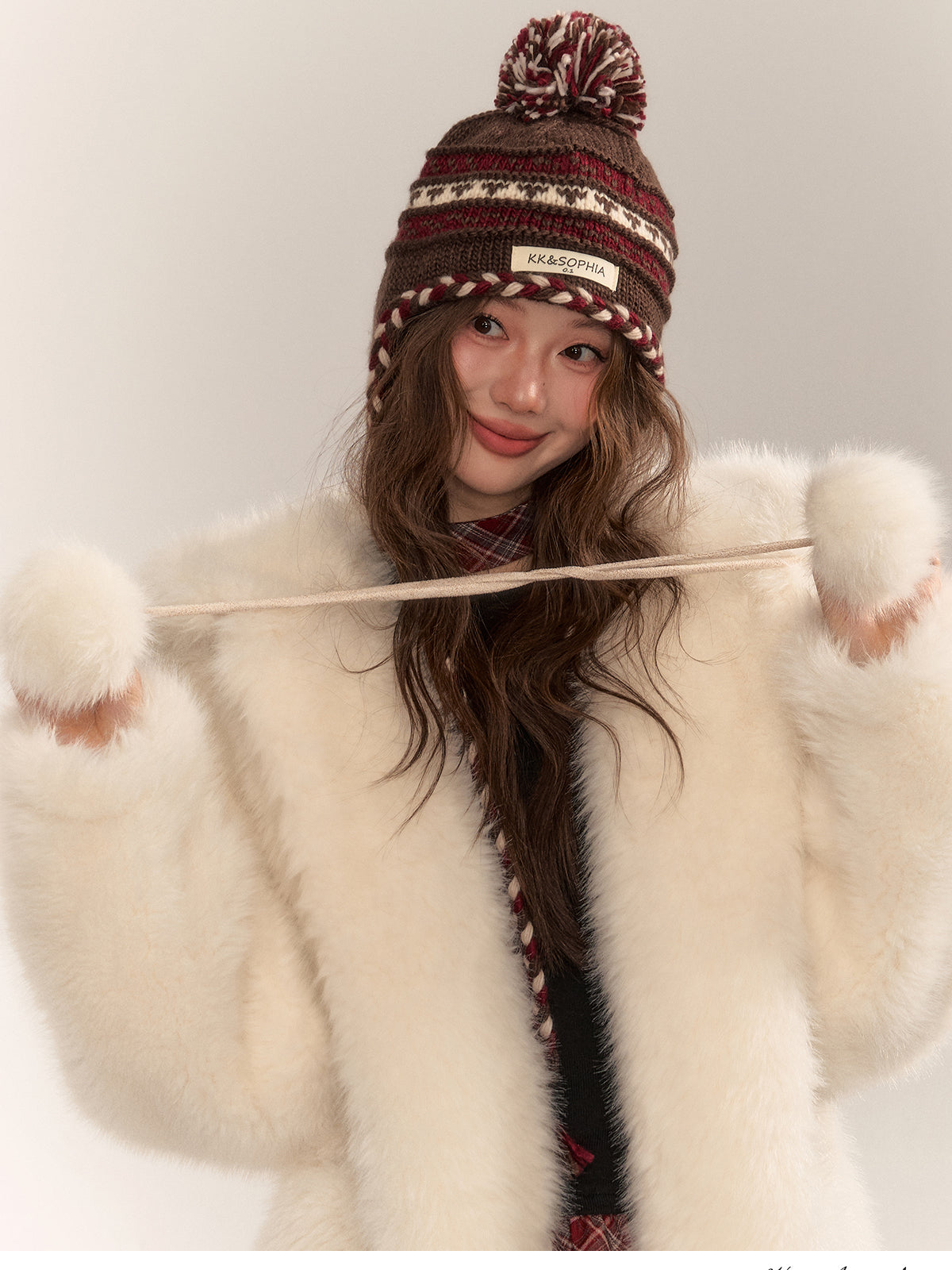 Short Hooded Faux Fur Coat - CHINASQUAD