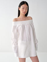 One-Shoulder Mid-Length Shirt Dress - CHINASQUAD