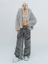 Cross Patch Fur Coat - CHINASQUAD