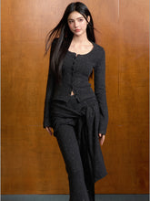 Chanel-Style Round-Neck Knitted Cardigan - CHINASQUAD