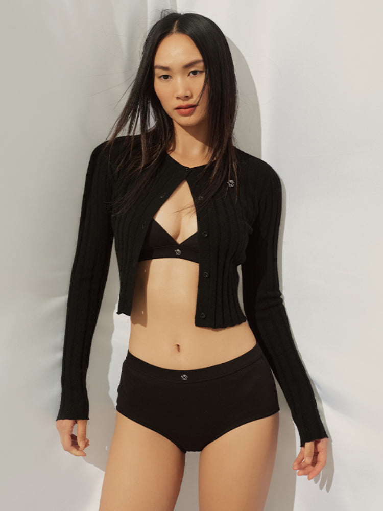 Crew-neck Long-sleeve Knitted Cardigan Coat - CHINASQUAD