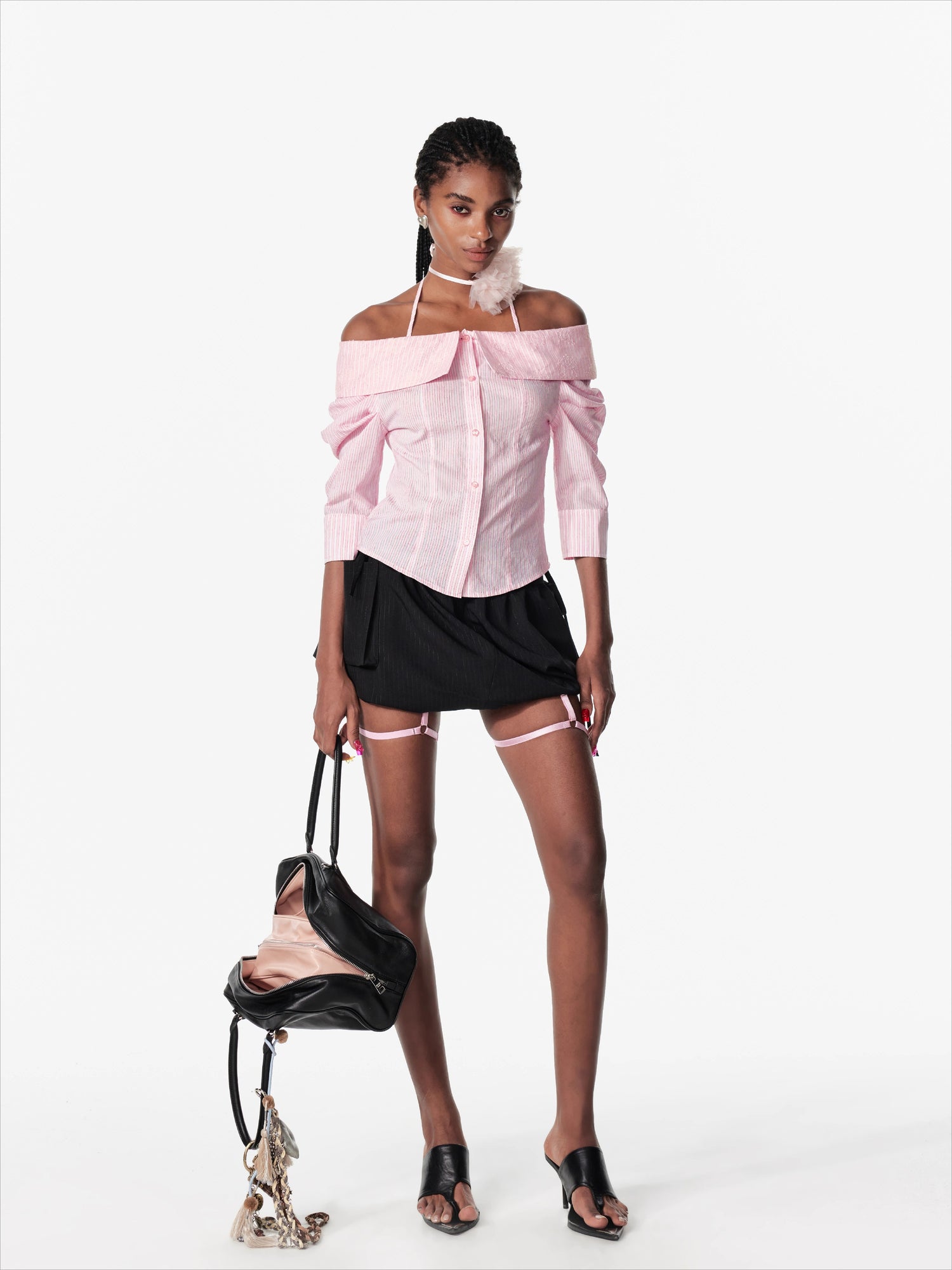 Layered Bow Tulip Mini Skirt - CHINASQUAD