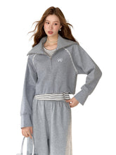 Two-Piece Embroidered Cropped Hoodie - CHINASQUAD