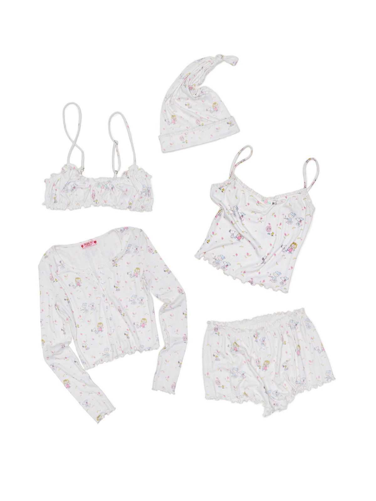 Snoopy Floral Loungewear Pajama Set 1Jinn Studio
