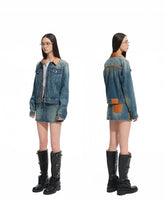 "Savanna Series" Washed Panel Denim Jacket - CHINASQUAD