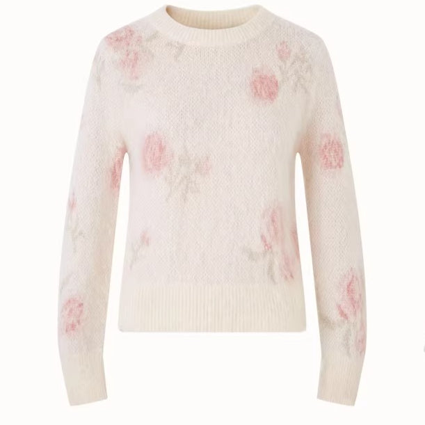 Wool-Blend Knit Top & Skirt Set