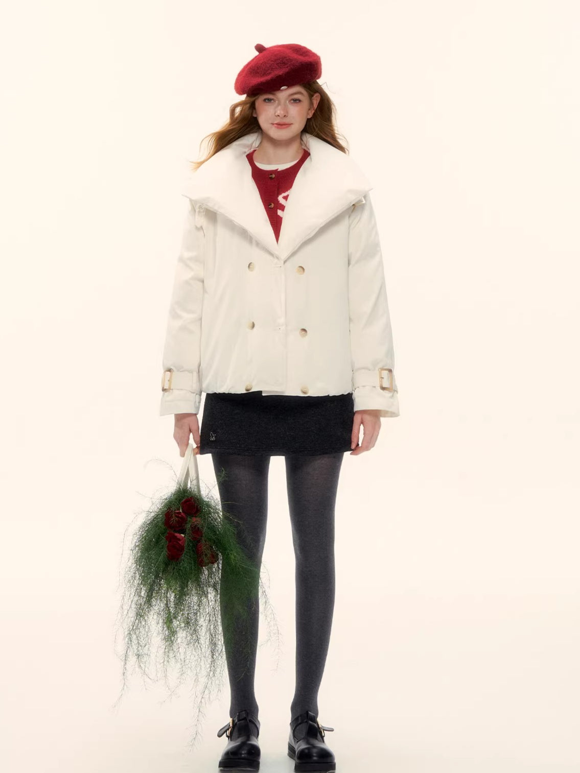 Duck Down Oversized Short Down Jacket