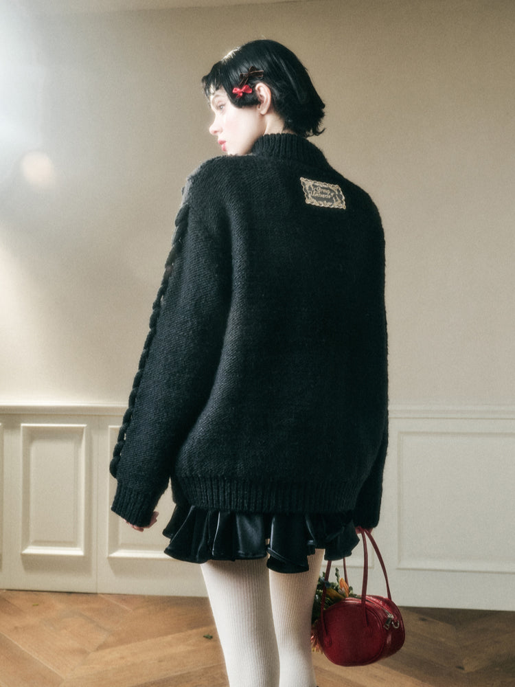 Wool Blend Cream Cloud Coat - CHINASQUAD