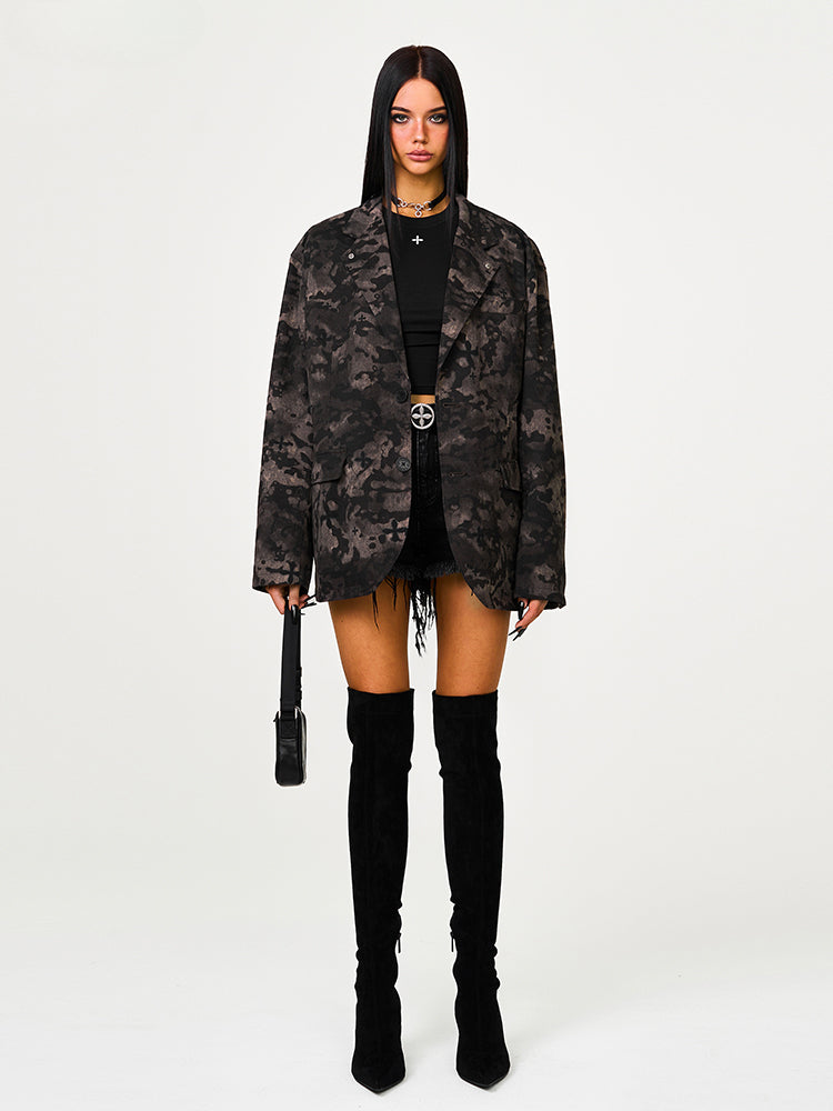 Compass Black Camo Outdoor Blazer - CHINASQUAD