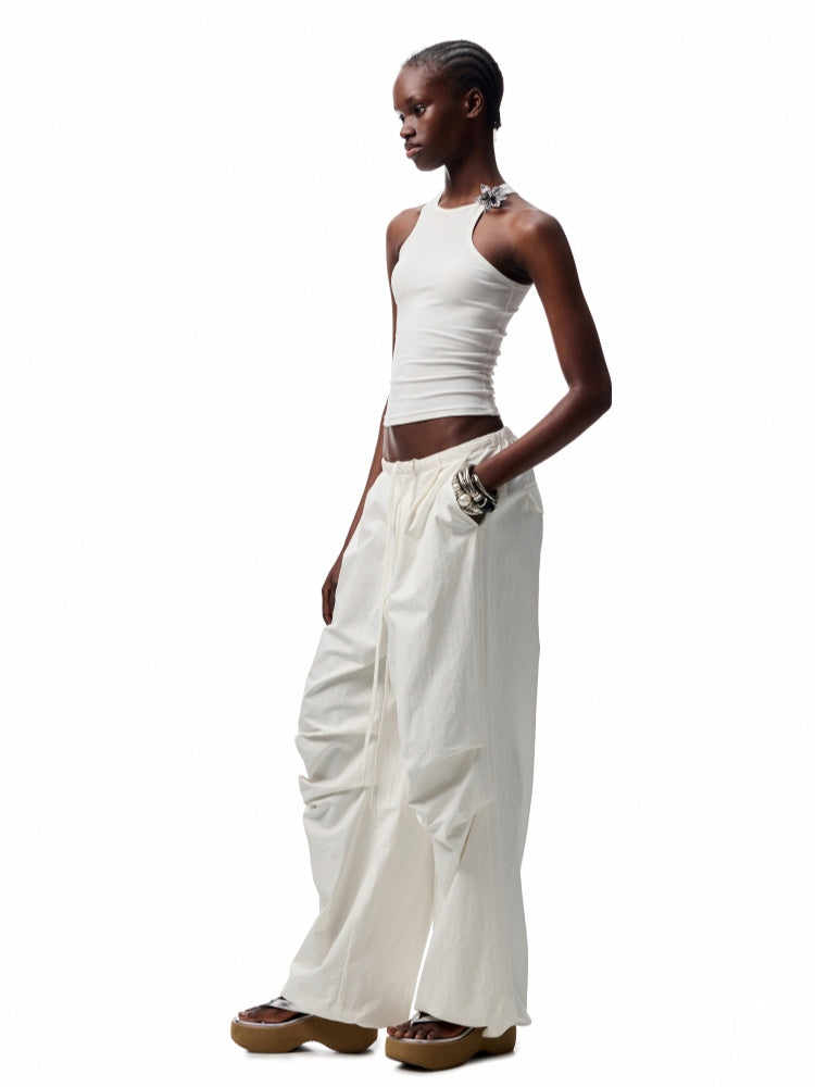 Basic Solid-Color Embroidered Slim-Fit Vest - CHINASQUAD