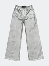 Compass Wild Classic Wide-Leg Jeans Silver - CHINASQUAD