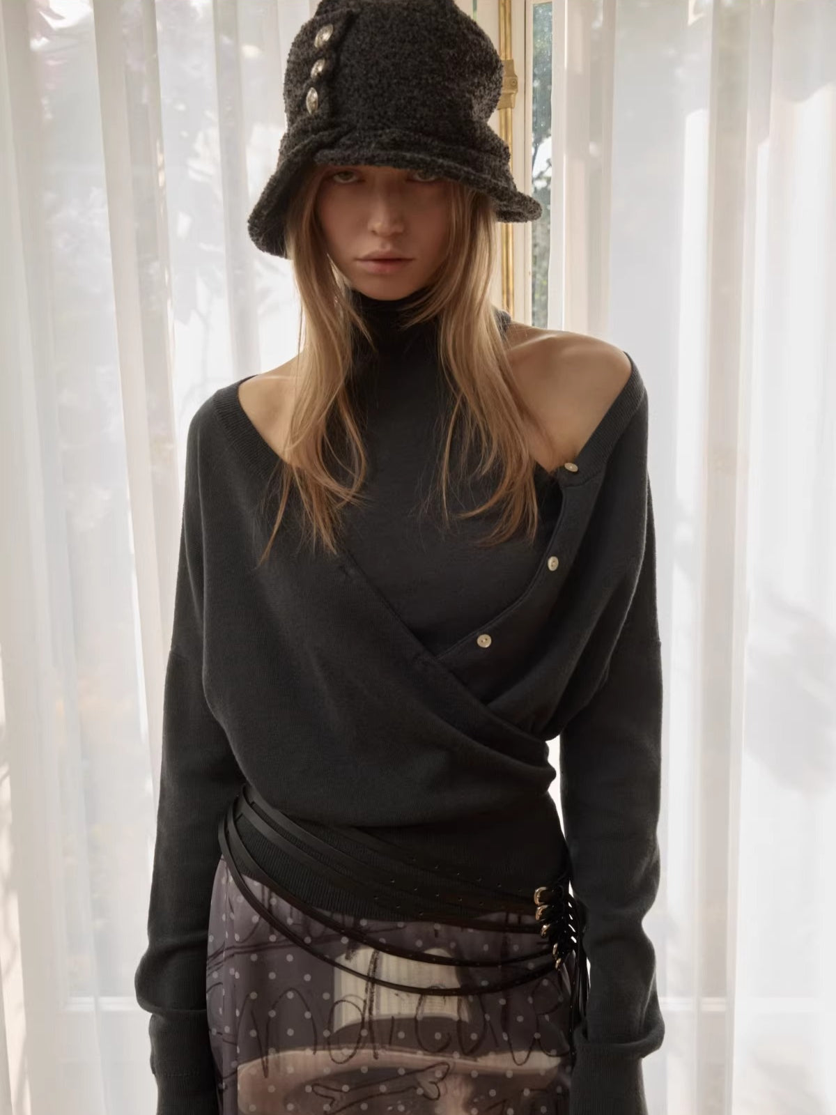 Cashmere Knit Vest Cardigan