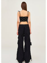 Drawstring Wide-Leg Cargo Workout Pants - CHINASQUAD