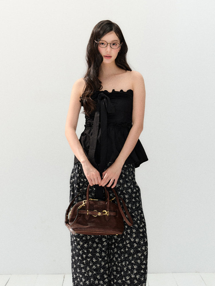 Black Relaxed Straight Leg Pants - CHINASQUAD